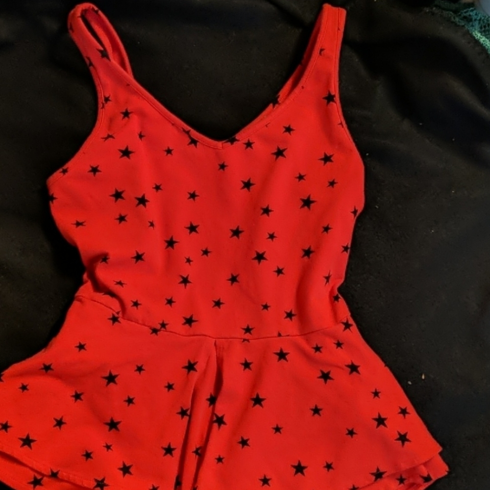 Express peplum tank top